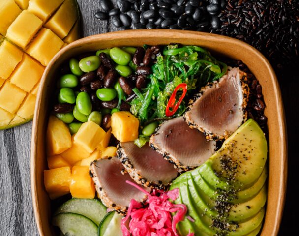 Black tuna bowl