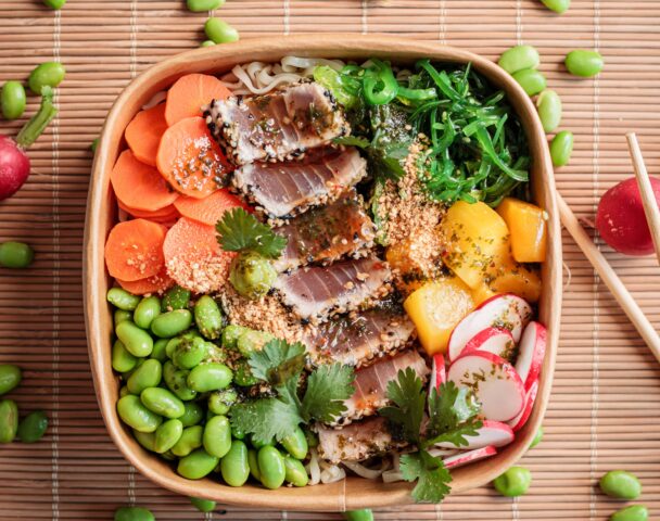 Teriyaki tuna bowl
