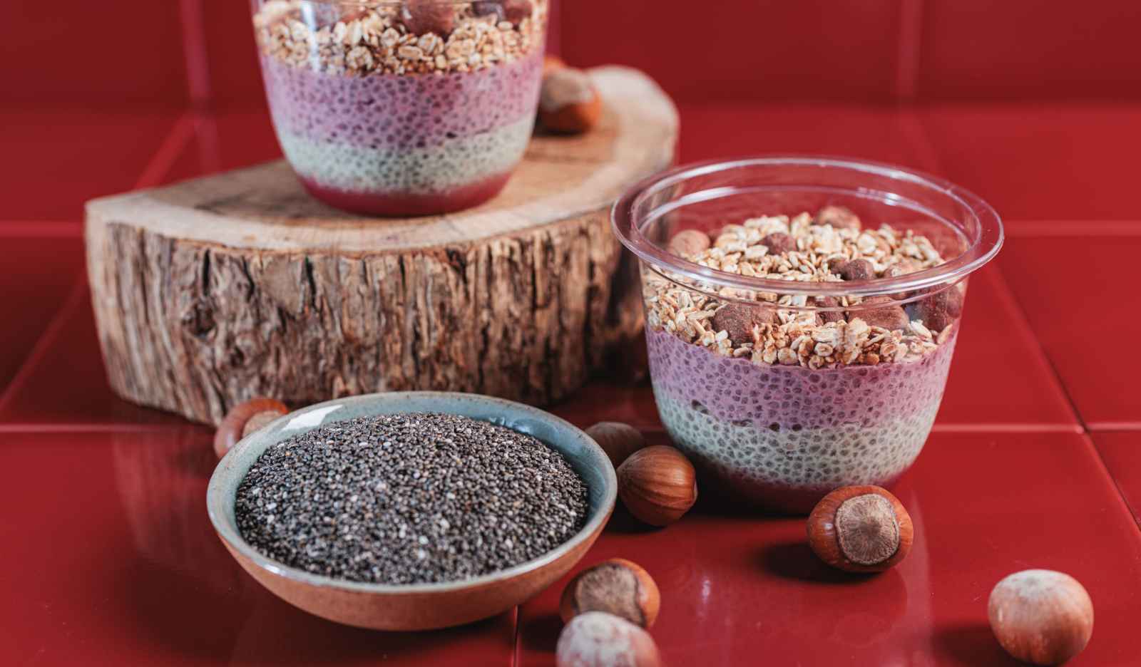 Chia matcha framboise