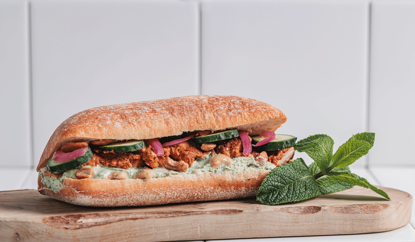 Ciabatta poulet tandoori