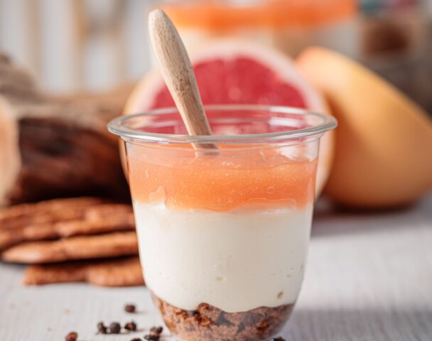 Cheesecake pamplemousse rose