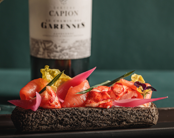 Éclair homard et saumon fumé