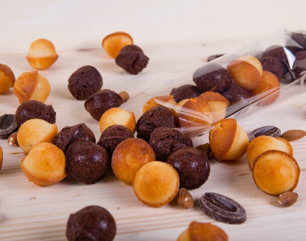 Financiers citron et chocolat