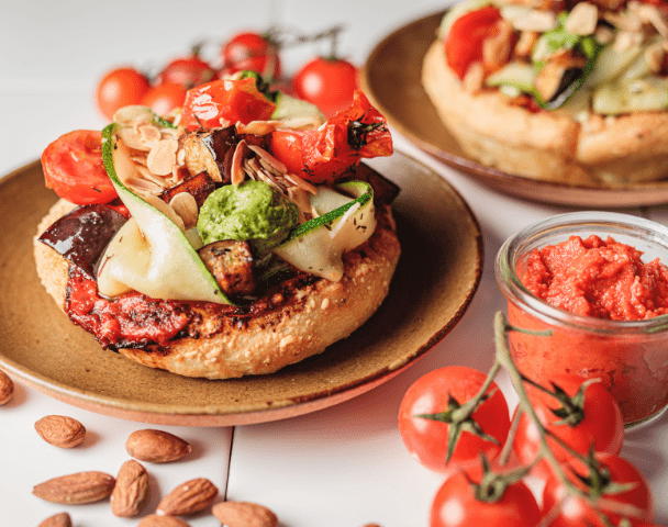 Focaccia légumes grillés