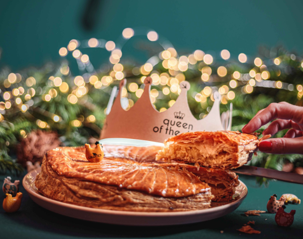 Galette aux pommes, caramel beurre salé