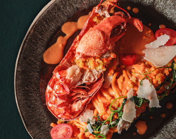 Linguine au homard