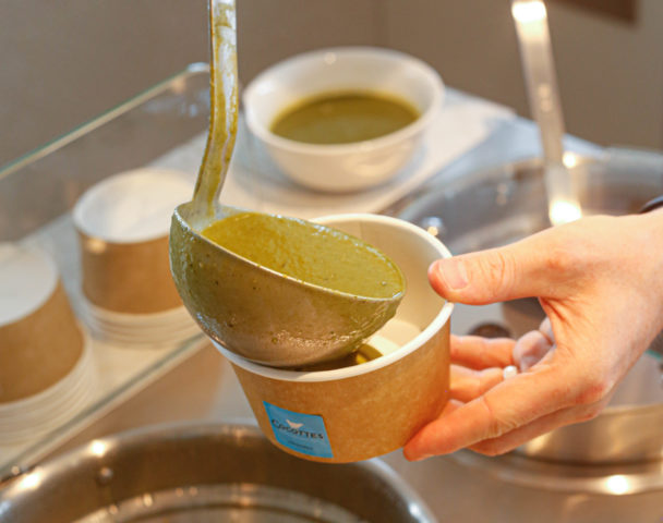 Soupe courgette, curry, coco