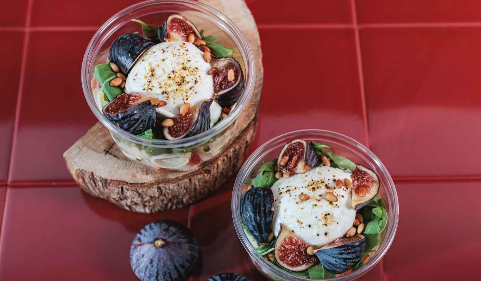 Moyenne salade bufala figue