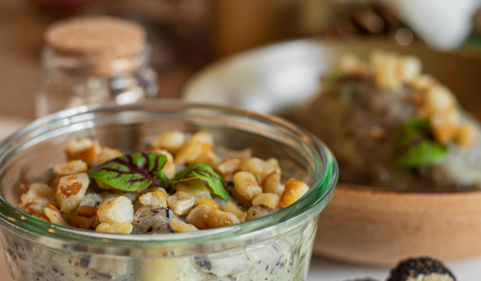 Écrasé de pommes de terre et topinambours à la truffe
