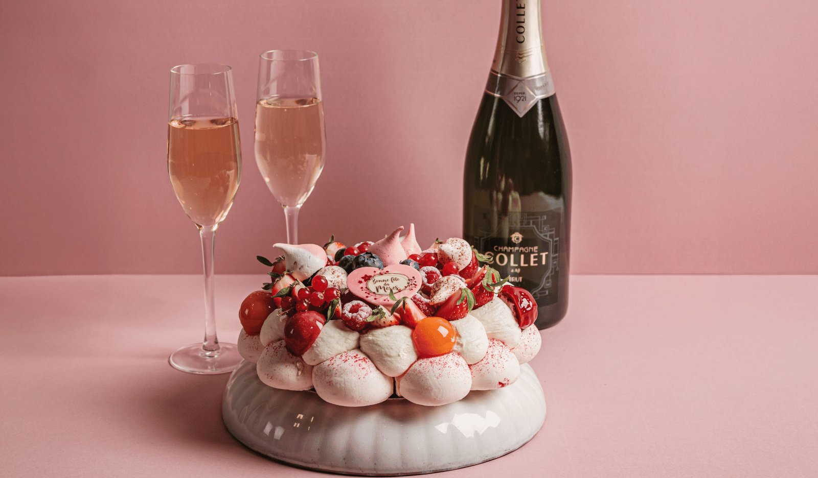 Pavlova framboise-litchi