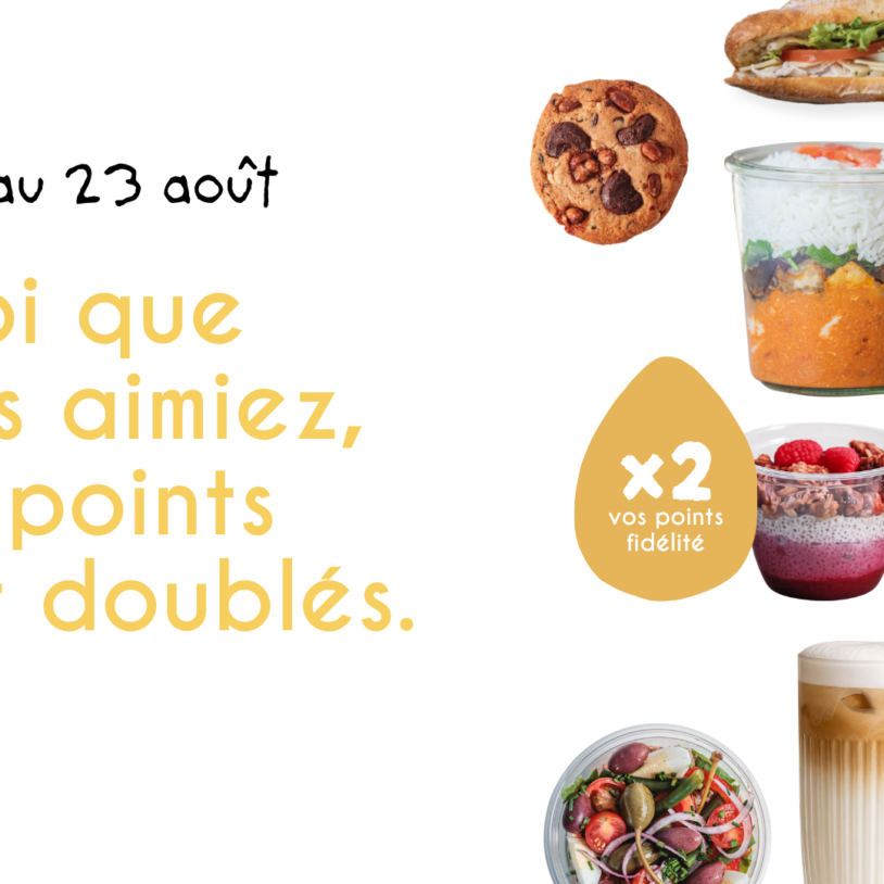 Vos points fidélité comptent double chez Cocottes ⭐
