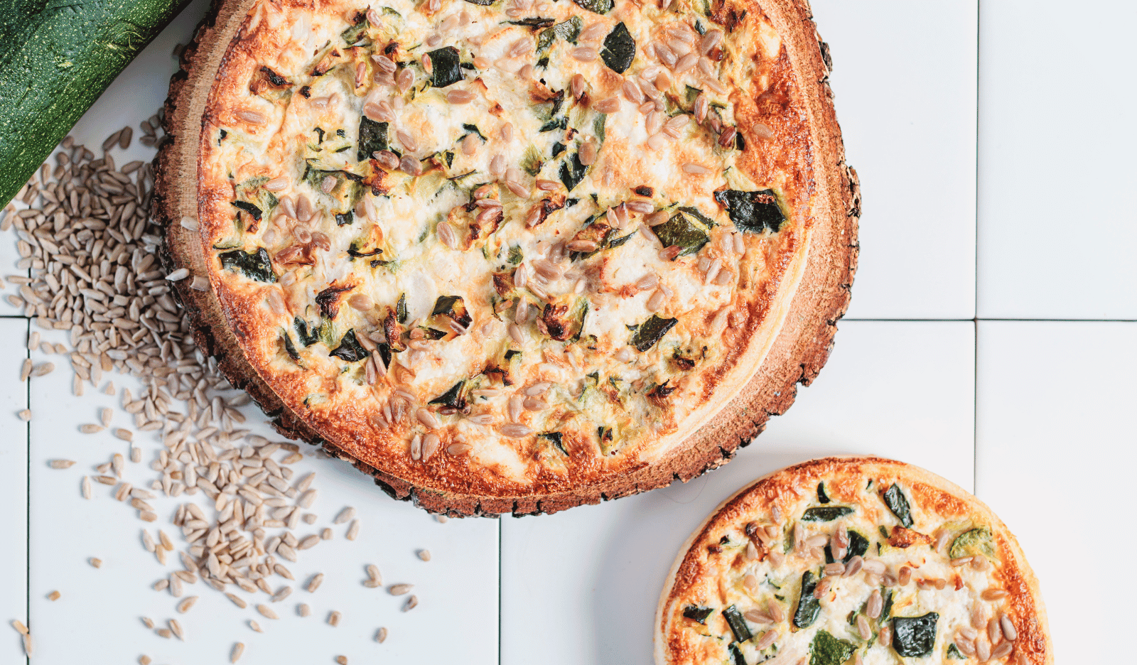 Quiche poulet, courgette