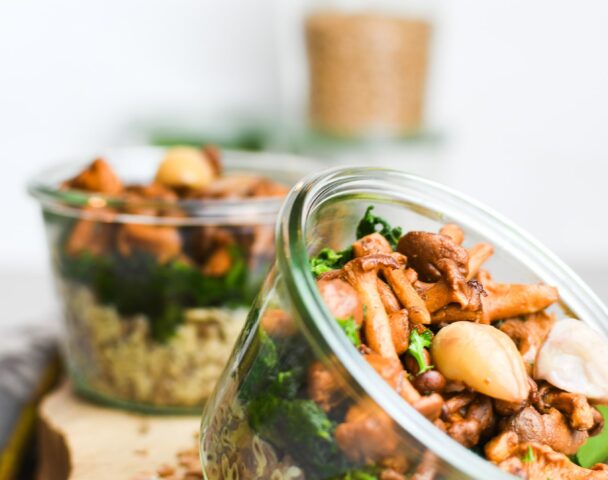 Petit bocal risotto de petit épeautre, girolles