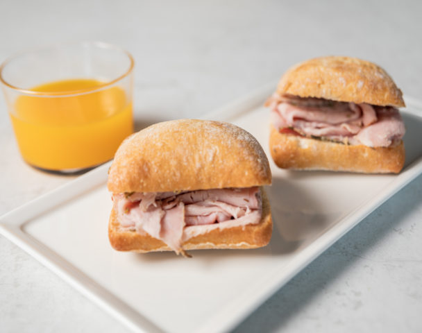 Mini ciabatta jambon-beurre