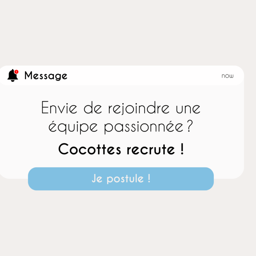 Rejoignez l’aventure Cocottes !