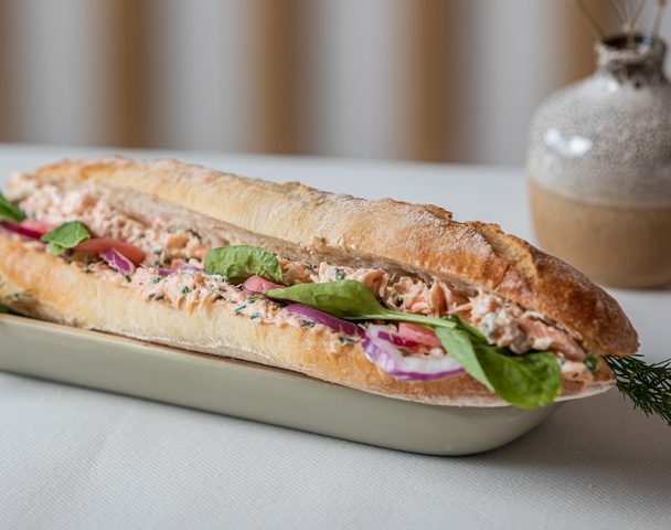 Baguette saumon tandoori