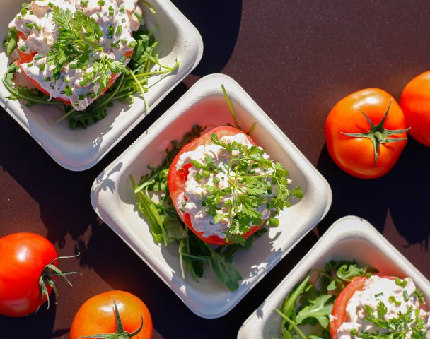 Entrée – Tomate aux crevettes