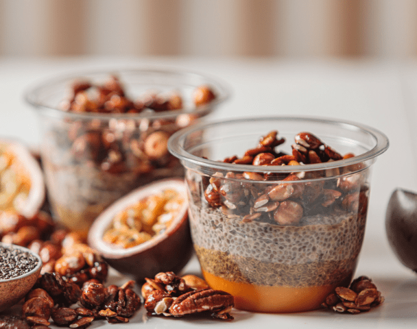 Chia exotique, granola noisette