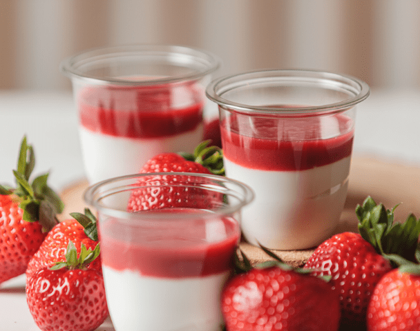 Fromage frais à la fraise